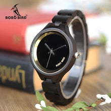 Load image into Gallery viewer, BOBO BIRD High Quality Wooden Water Resistant P16 Women's Watch