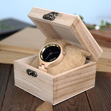 Load image into Gallery viewer, BOBO BIRD High Quality Wooden Water Resistant P16 Women's Watch