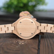 Load image into Gallery viewer, BOBO BIRD High Quality Wooden Water Resistant P16 Women's Watch