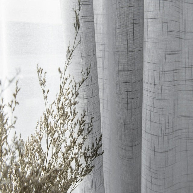 Modern Style Linen Curtain
